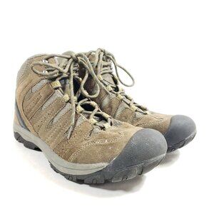 Ozark Trail Mens Size 8 Hiking Boots Suede Leather Brown & Gray